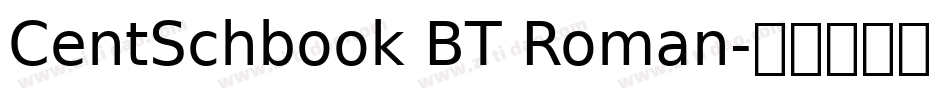 CentSchbook BT Roman字体转换